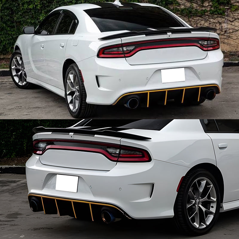 2015-2023 Dodge Charger SRT Rear Diffuser with Reflective Tape PP