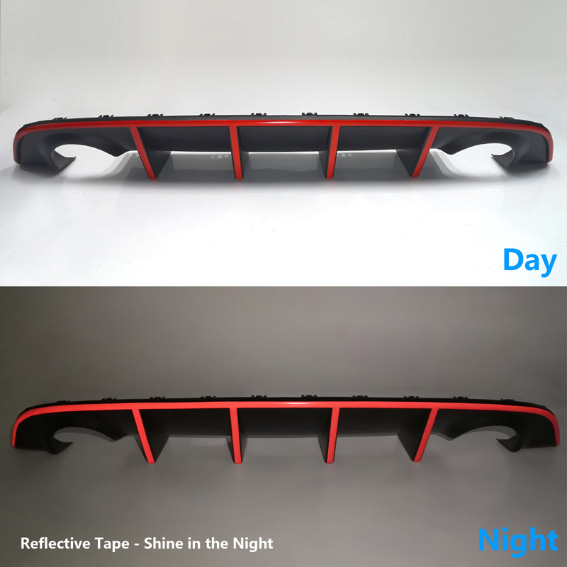 2015-2023 Dodge Charger SRT Rear Diffuser with Reflective Tape PP
