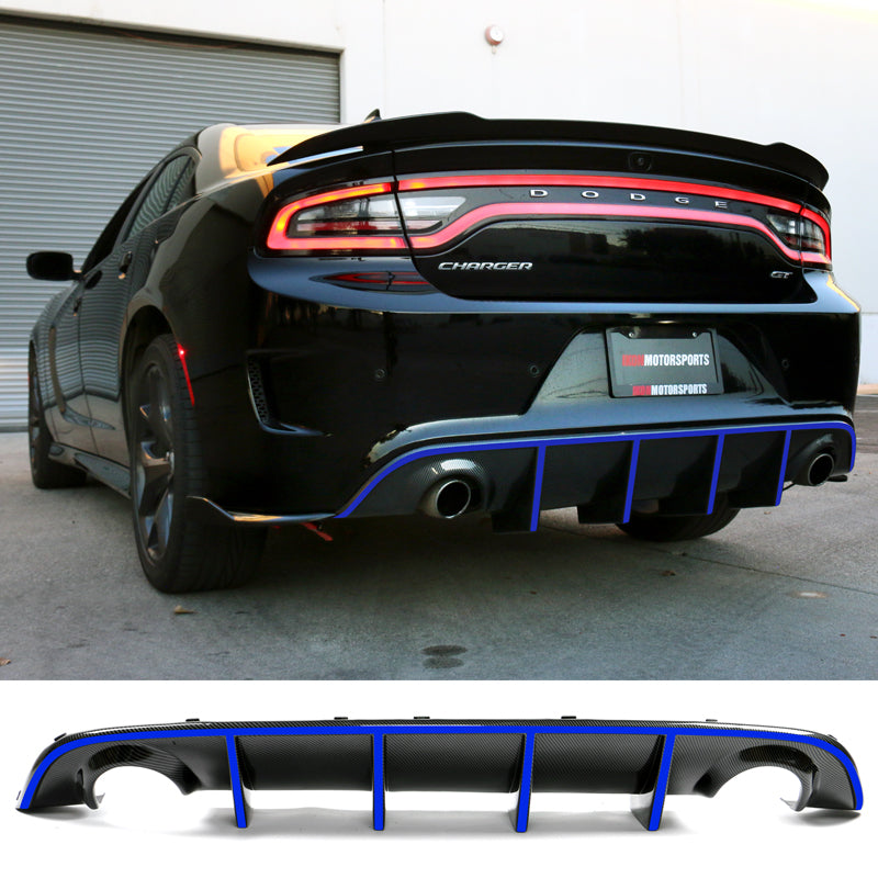 2015-2023 Dodge Charger OE Rear Diffuser w Reflective Tape
