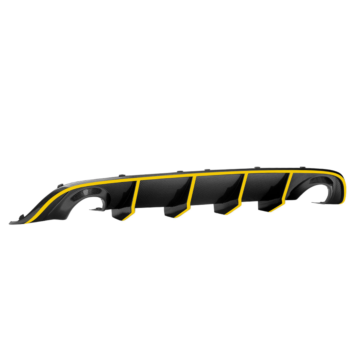 2015-2023 Dodge Charger SRT V2 Rear Diffuser with Reflective Tape PP