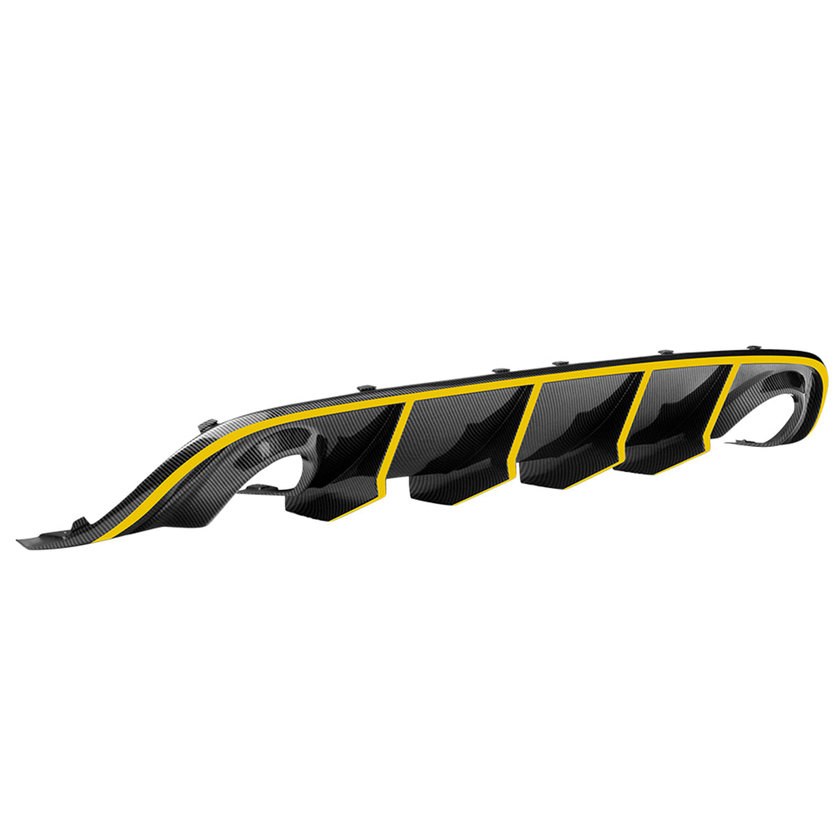 2015-2023 Dodge Charger SRT V2 Rear Diffuser with Reflective Tape PP
