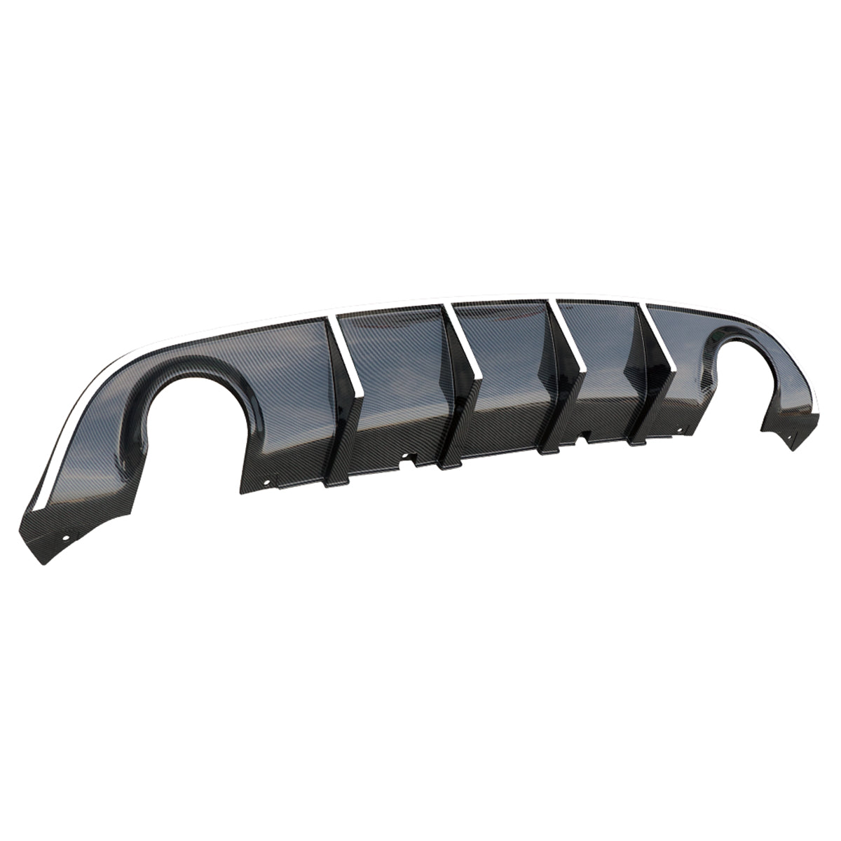 2015-2023 Dodge Charger SRT V3 Rear Diffuser with Reflective Tape PP