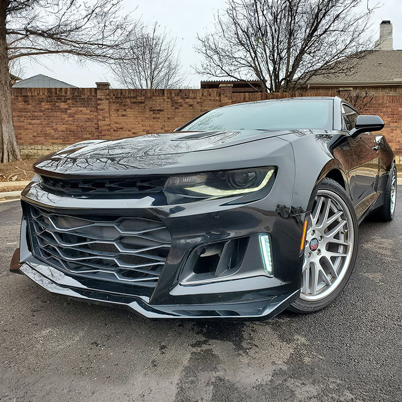 2016-2018 Chevrolet Camaro ZL1 Black Front Bumper w/ Lip & Grille PP