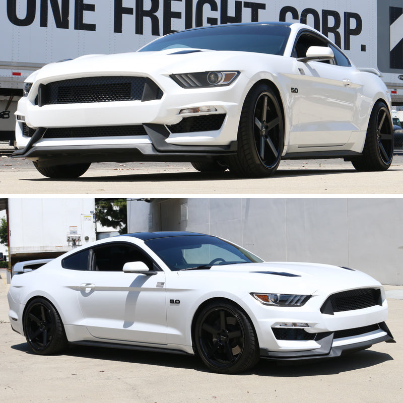 2015-2017 Ford Mustang GT350 Style Front Bumper Conversion Full Set