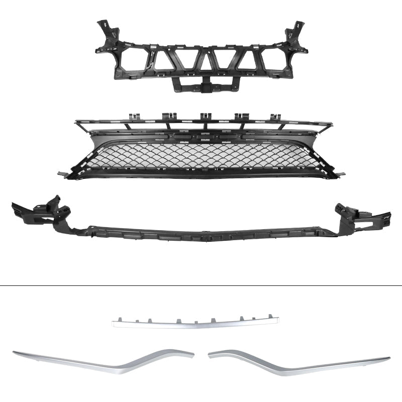 2014-2016 Mercedes-Benz W212 E Class Front Bumper with Lip Trim Vents