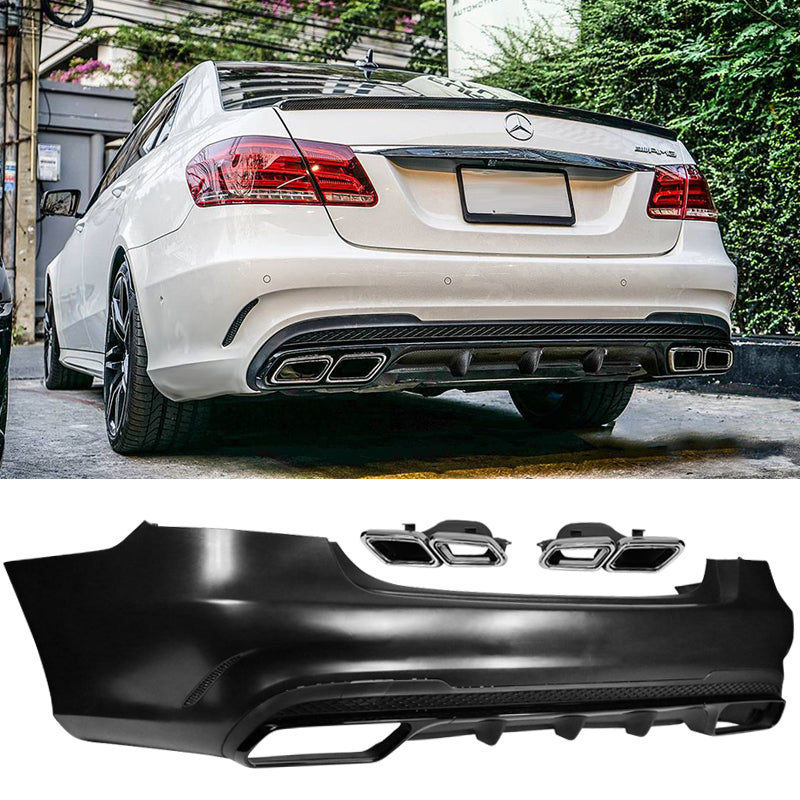 2014-2016 Mercedes-Benz W212 E Class Rear Bumper Cover Diffuser Trim