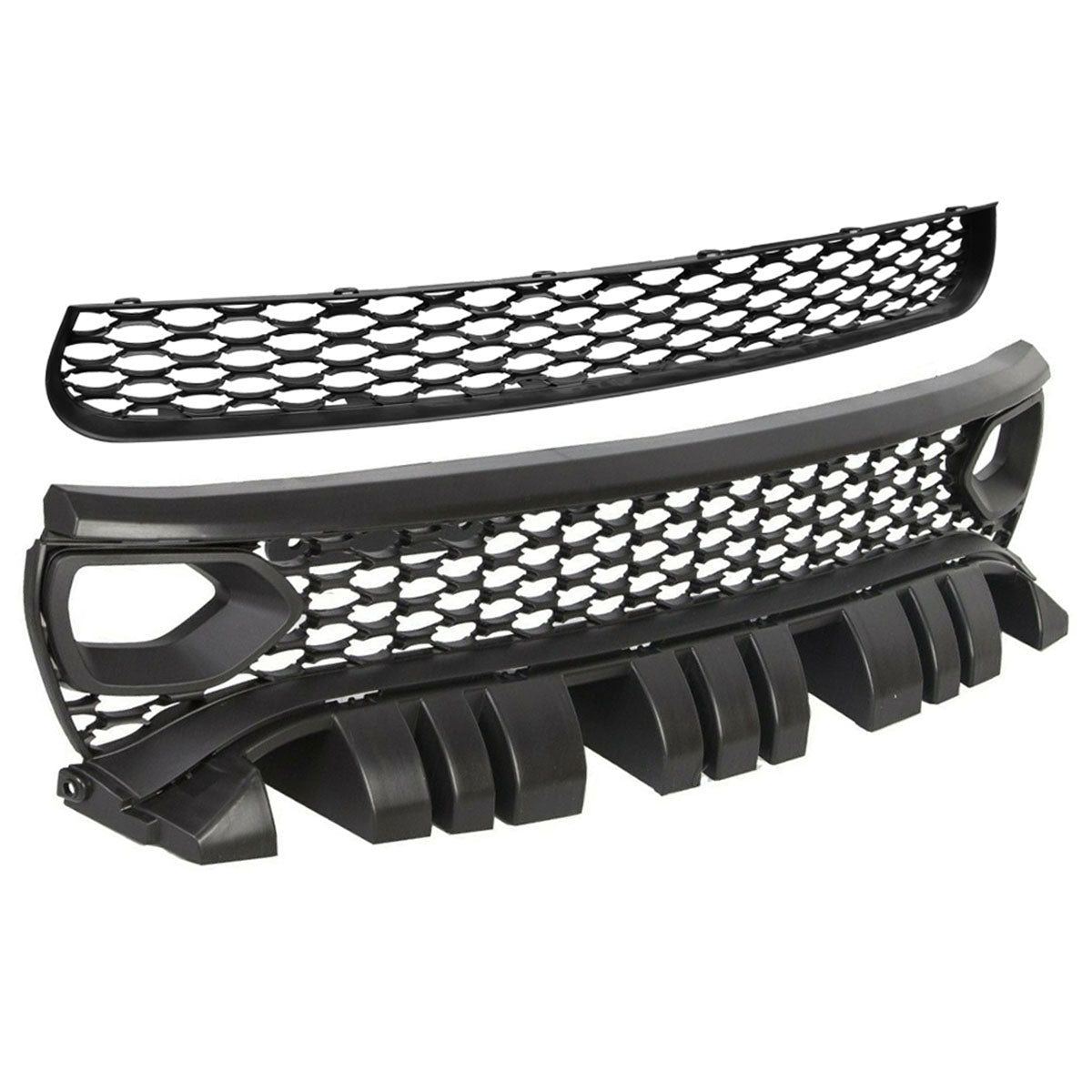 2015-2023 Dodge Charger Upper & Lower Car Grilles w/ Air Ducts 2PC PP