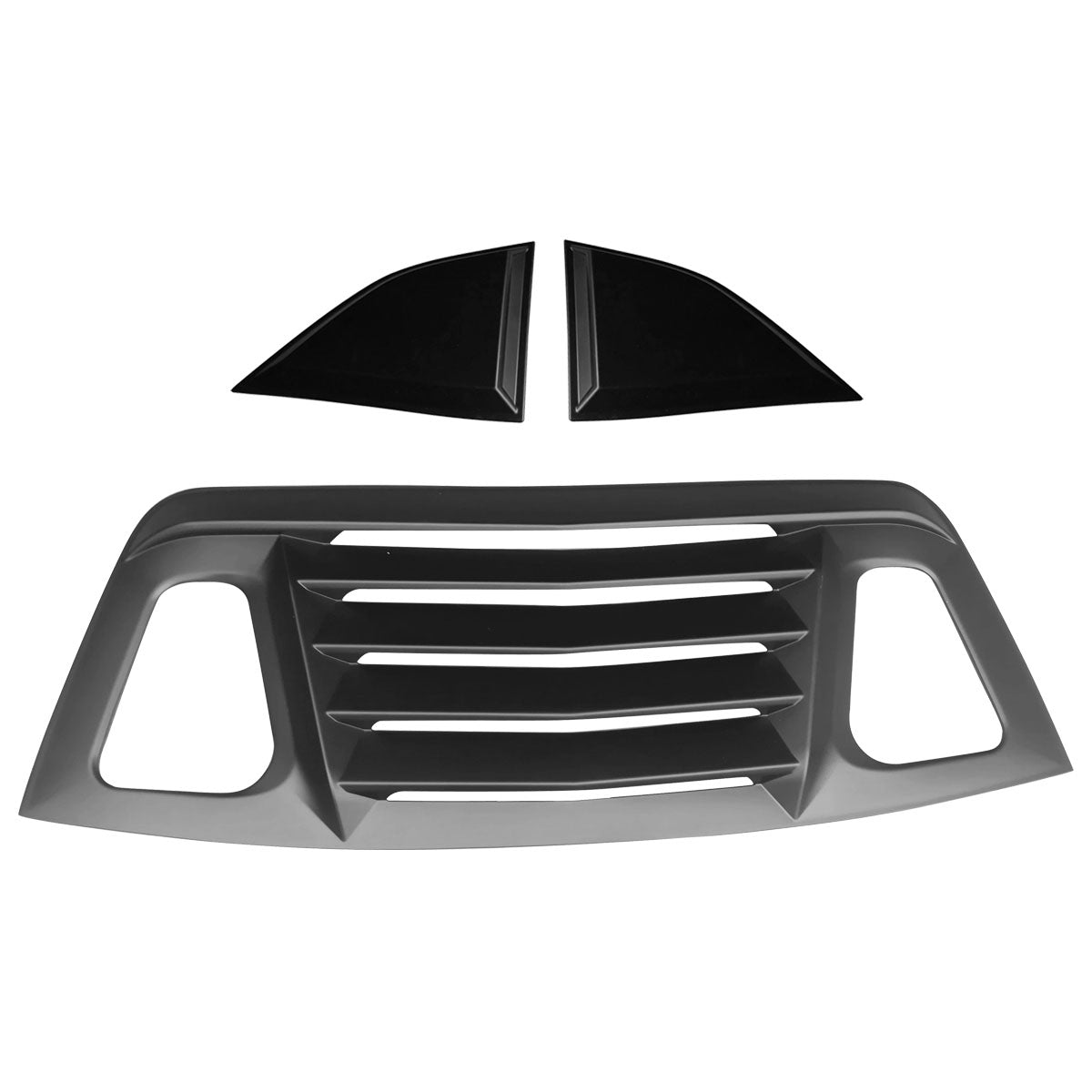 2008-2023 Dodge Challenger Unpainted Rear Window Louver Side Vent ABS