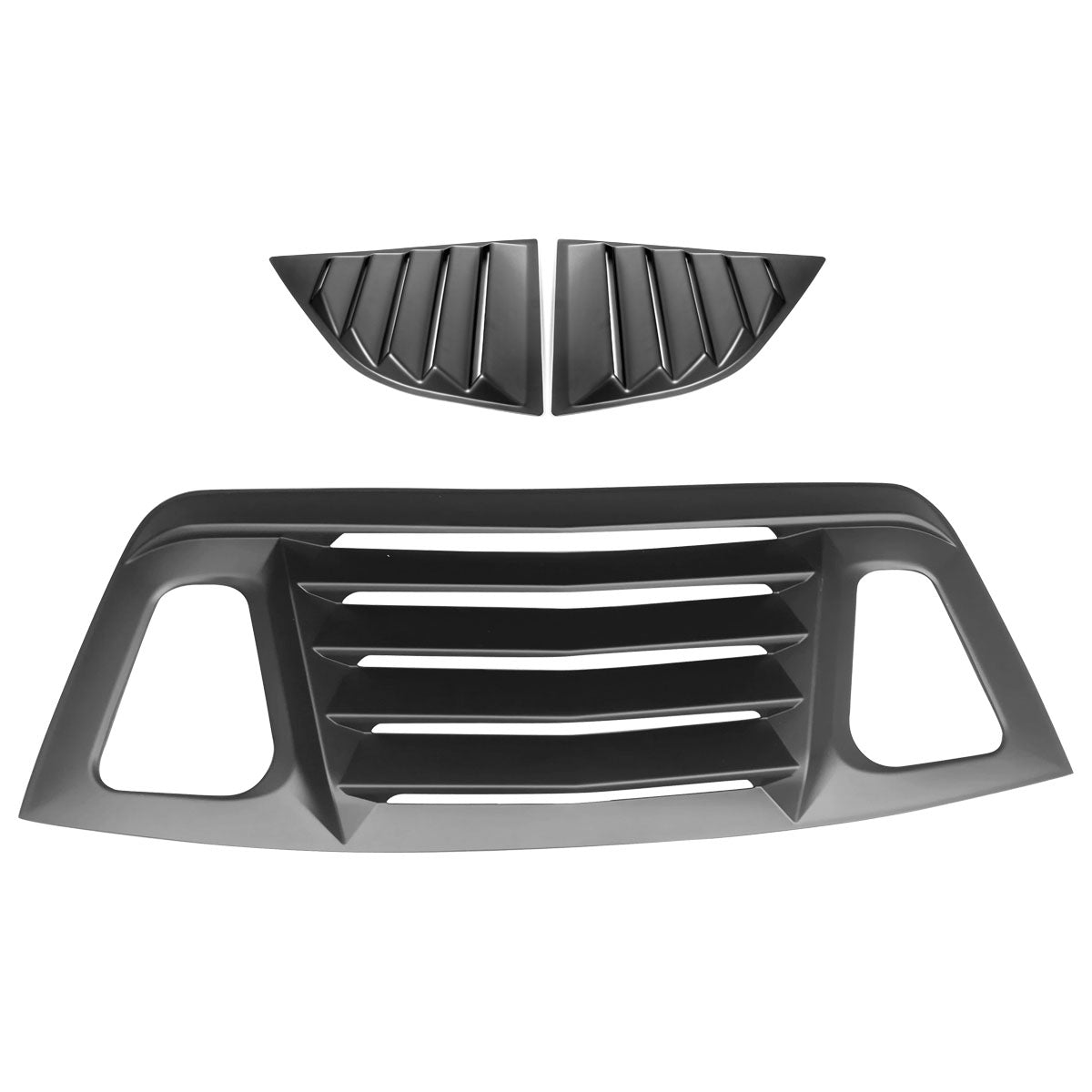2008-2023 Dodge Challenger Unpainted Rear Side Window Louver Air Vent