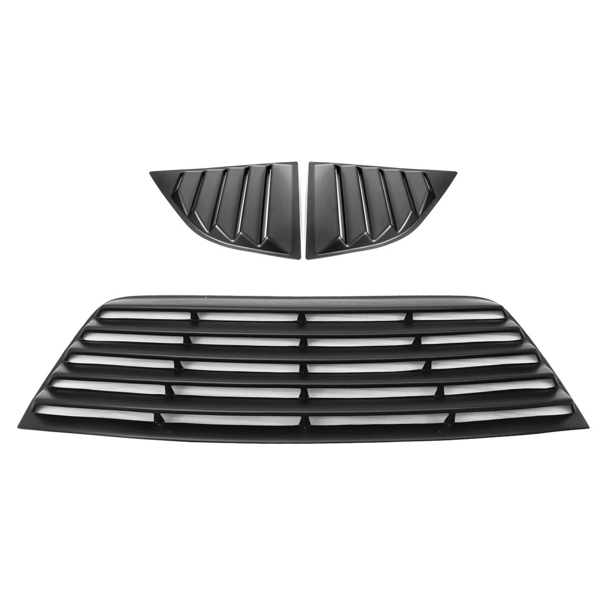 2008-2023 Dodge Challenger XE V2 Style Rear Side Window Louver PP PU