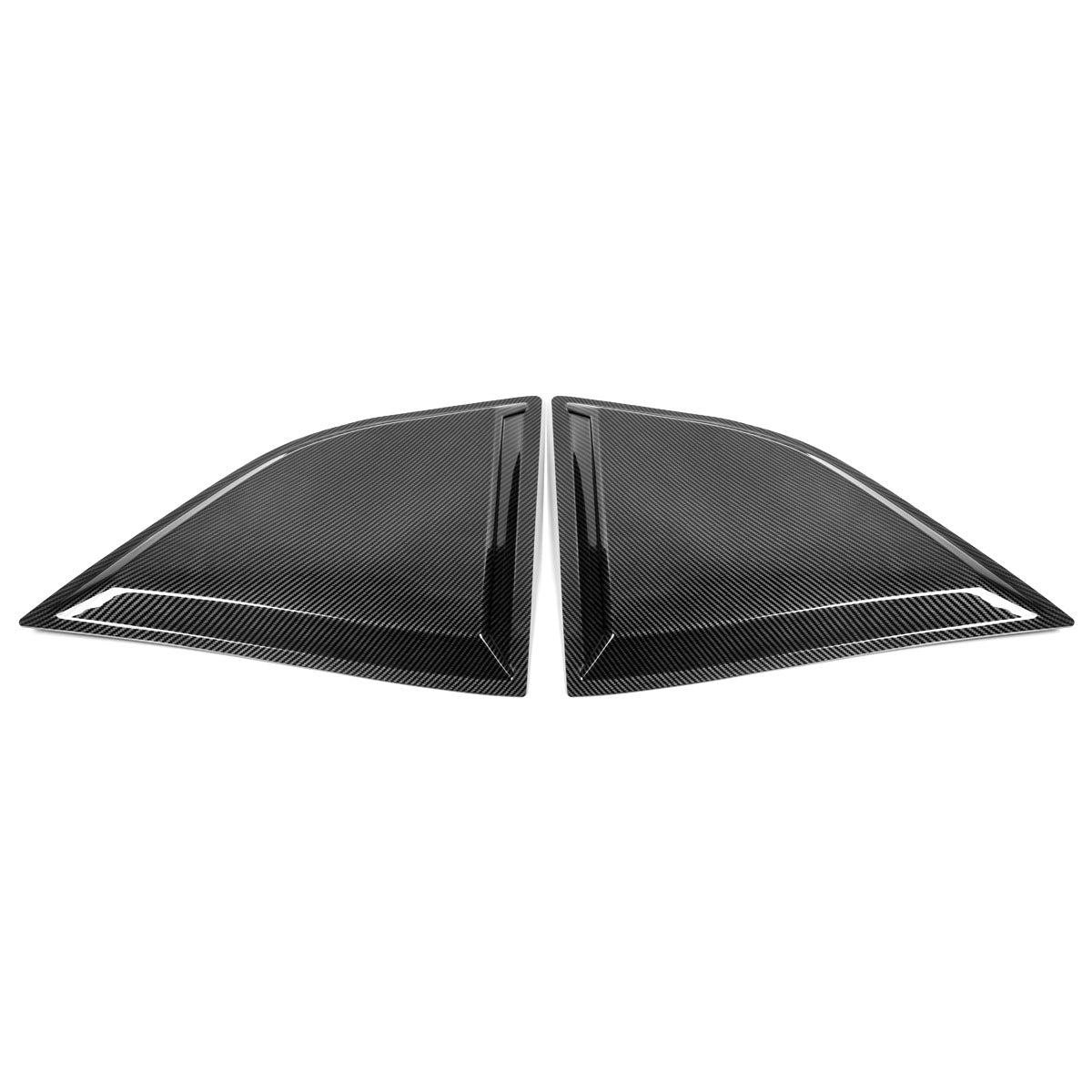 2008-2023 Dodge Challenger XE V2 Rear Side Window Louver Scoops PP