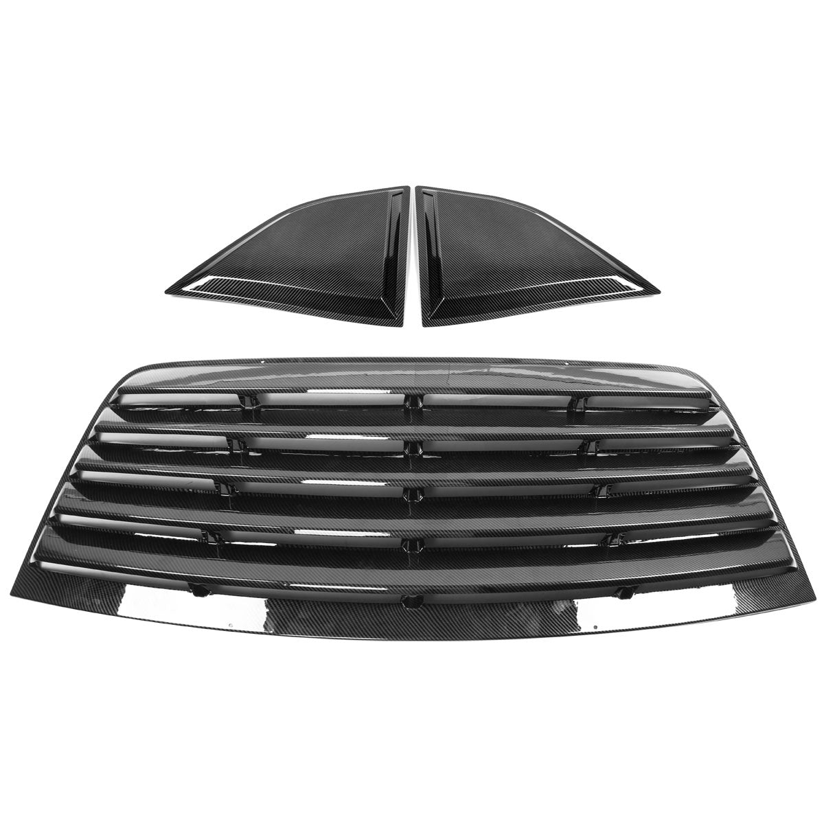 2008-2023 Dodge Challenger XE Style CFL Rear Side Window Louver Scoops