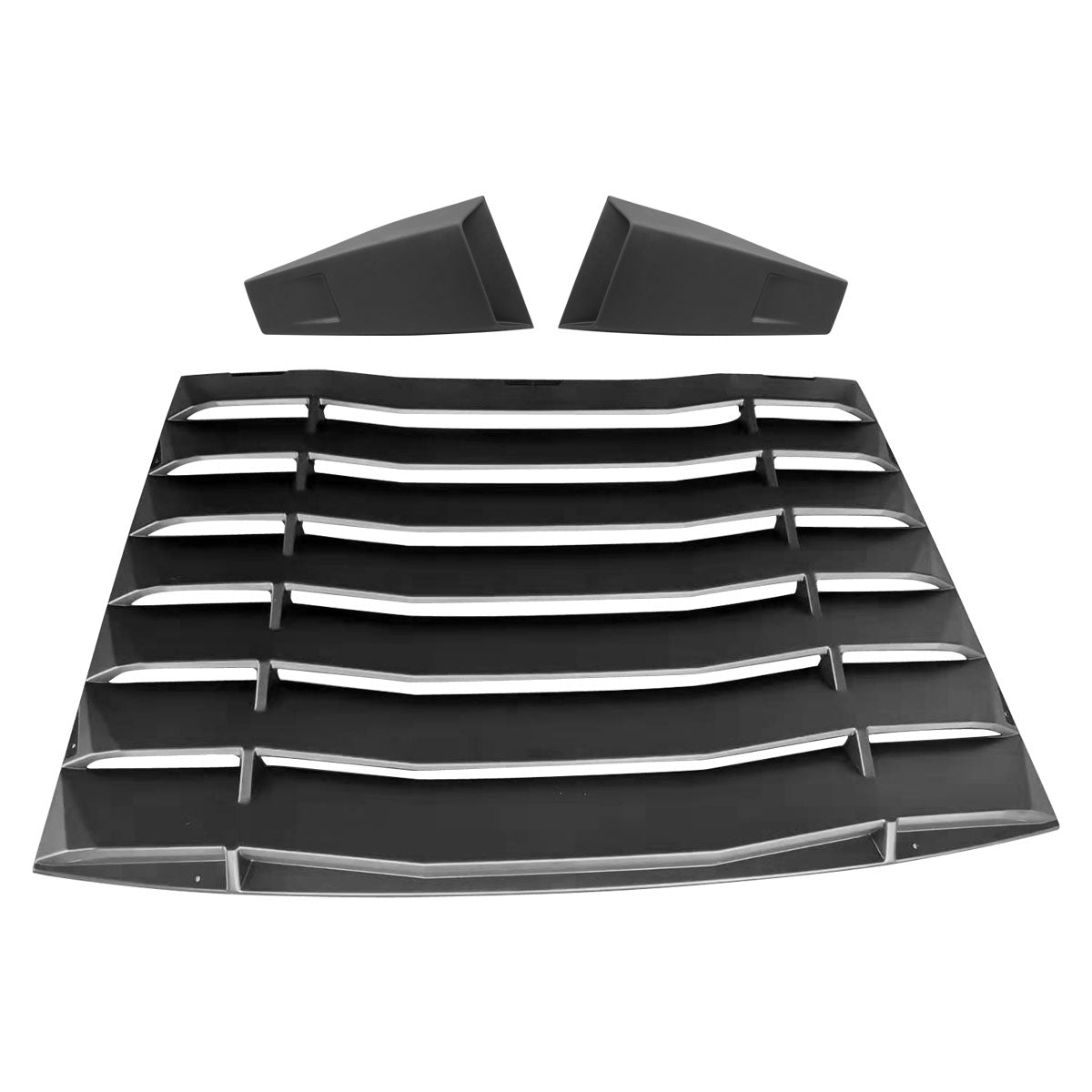 2005-2014 Ford Mustang Rear Unpainted Window Louvers Side Vent Scoops