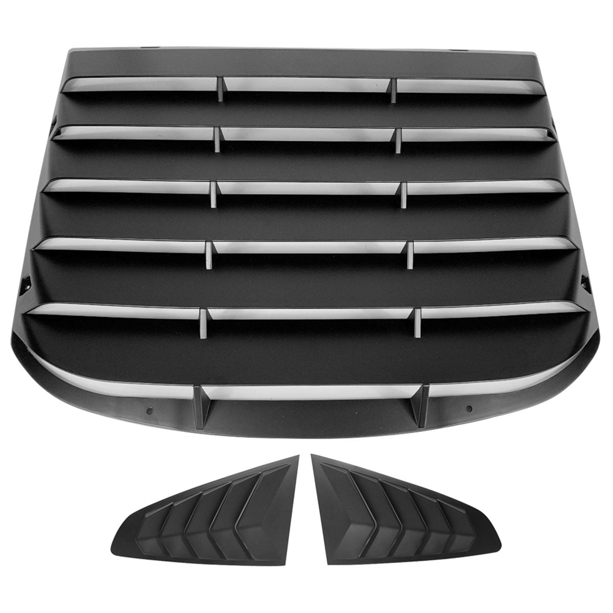 2015-2023 Ford Mustang Coupe Unpainted Rear Side Window Louver ABS