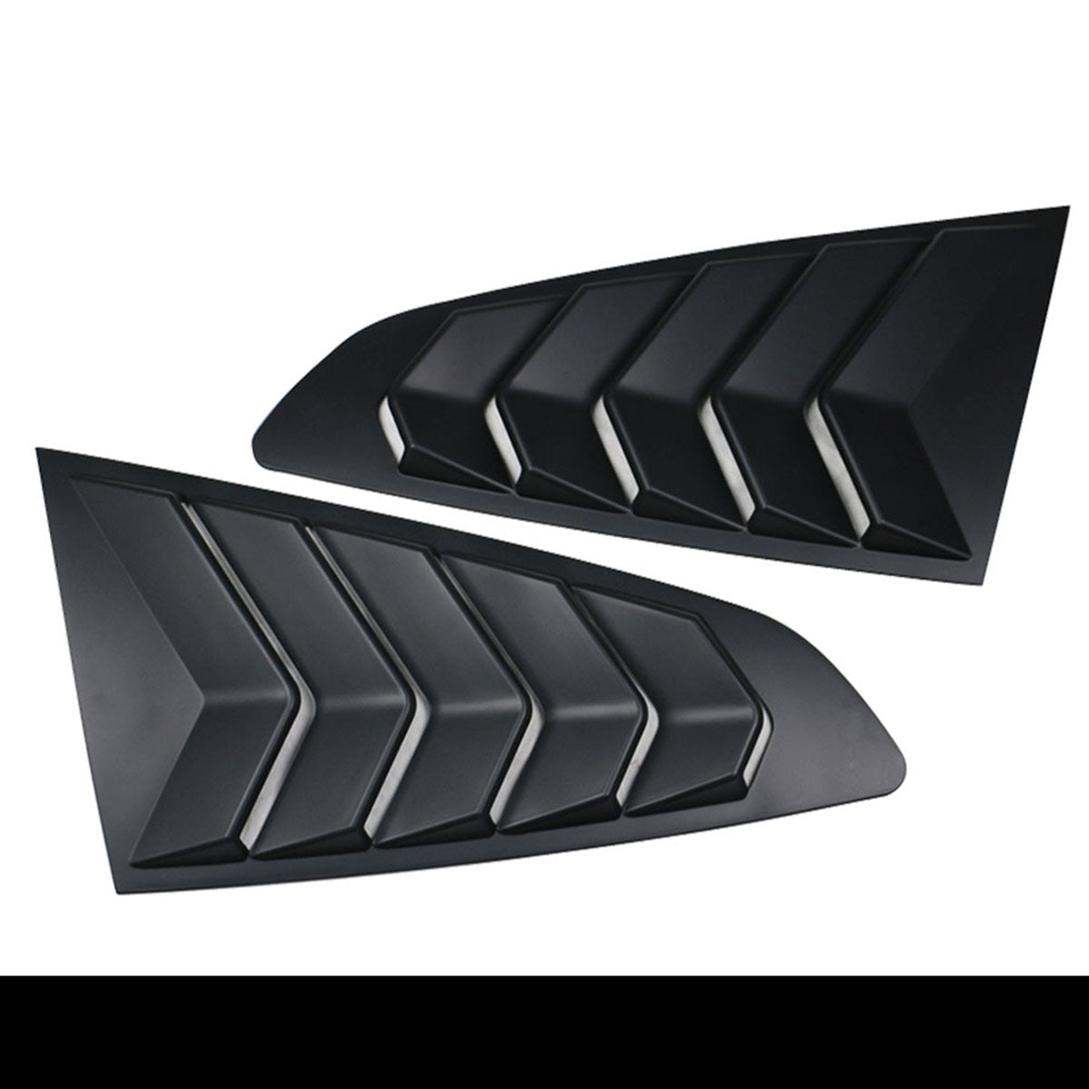 2015-2023 Ford Mustang Coupe Unpainted Rear Side Window Louver ABS