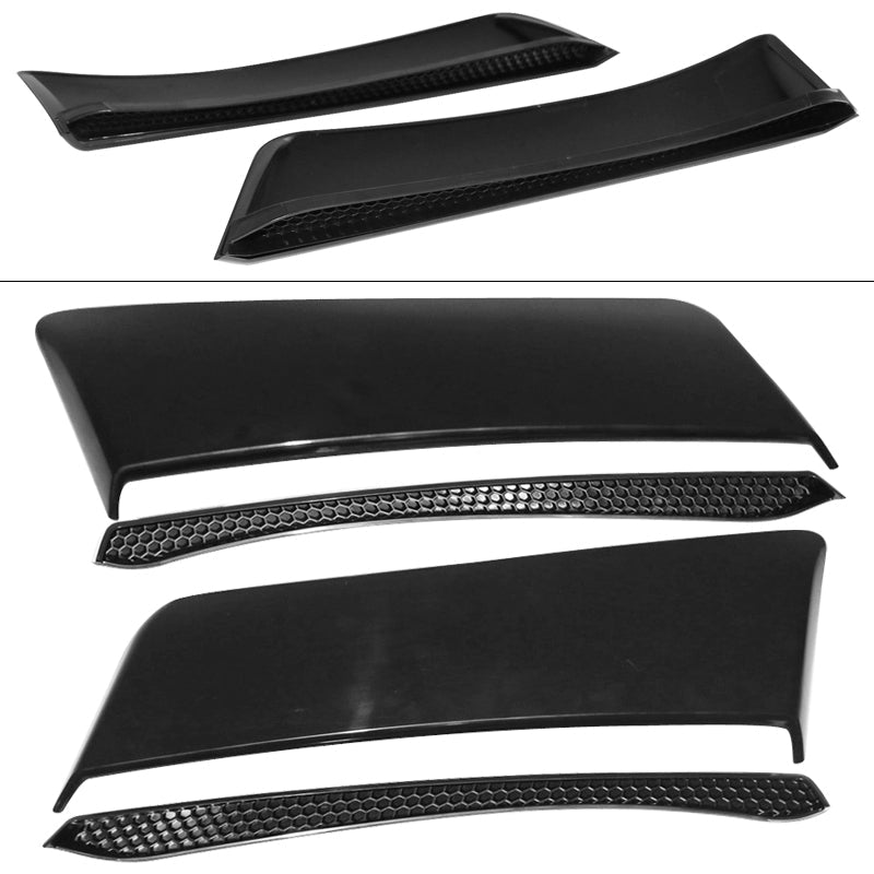 2015-2017 Ford Mustang Unpainted Side Window Louver Rear Fender Scoop