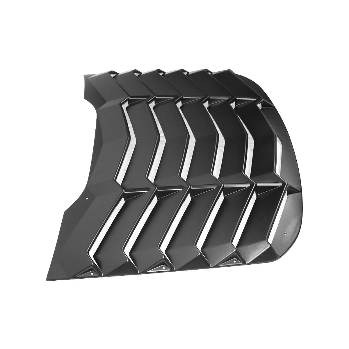 2015-2023 Ford Mustang Coupe Matte Black Rear Side Window Louver ABS