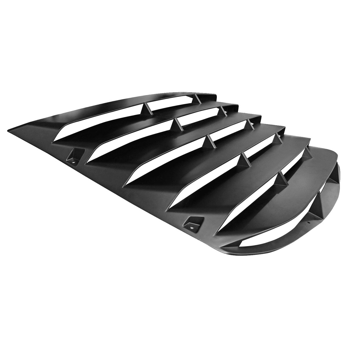 2015-2023 Ford Mustang GT Style Black Rear Side Window Louver ABS