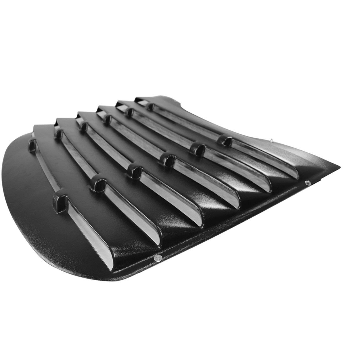 2015-2023 Ford Mustang V Style Matte Black Rear Side Window Louver ABS