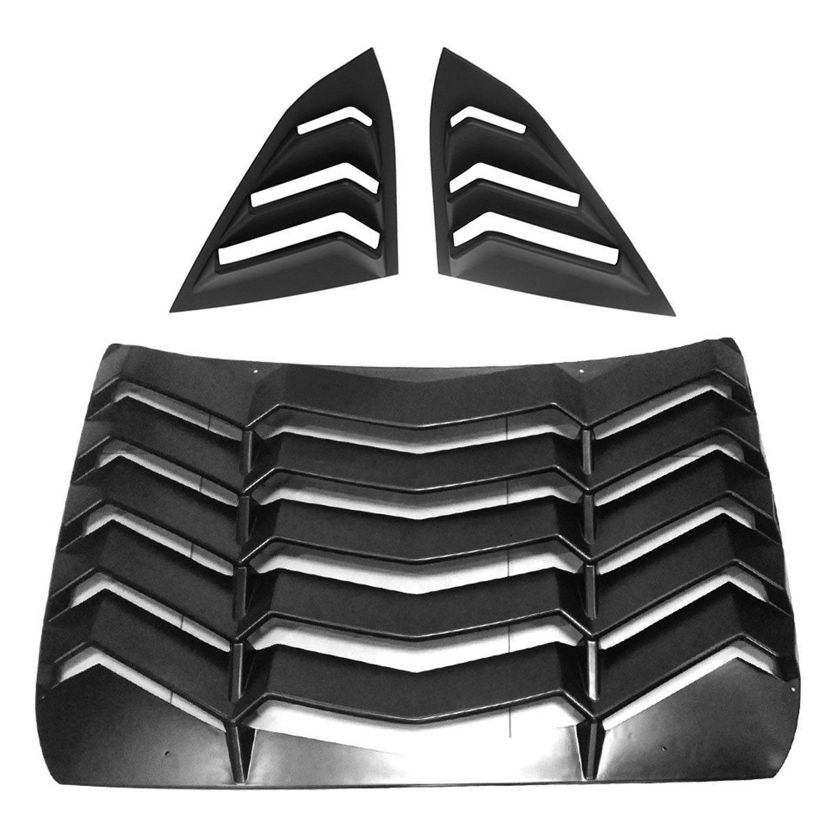 2016-2021 Honda Civic Sedan Rear Window Louver Side Quarter Scoop ABS