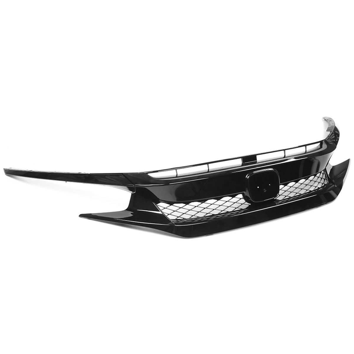 2019-2021 Honda Civic Sedan Coupe Gloss Black Front Grille Eyebrows