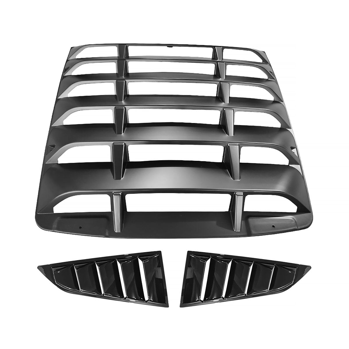 2014-2019 Chevy Corvette C7 Classic Style Side Rear Window Louvers ABS