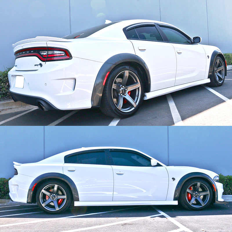 2015-2023 Dodge Charger SRT Widebody Front Bumper Lip Fender Flare ABS