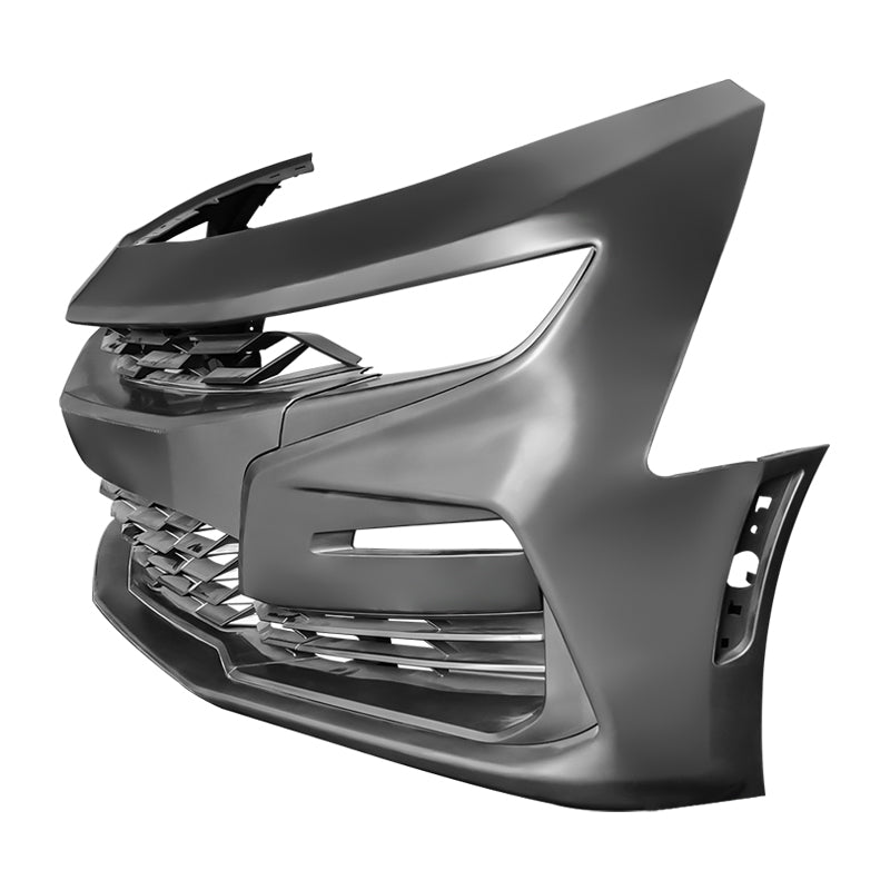 2019-2024 Chevy Camaro SS Style Black Front Bumper Guard Gloss Lip ABS
