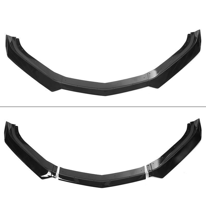 2019-2024 Chevy Camaro SS Style Black Front Bumper Guard Gloss Lip ABS