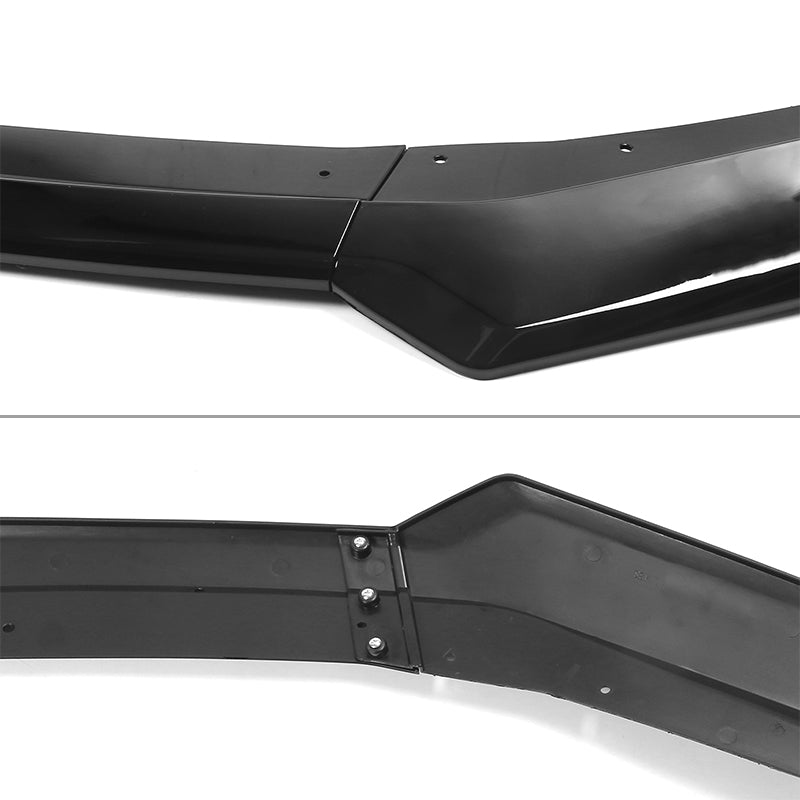 2019-2024 Chevy Camaro SS Style Black Front Bumper Guard Gloss Lip ABS