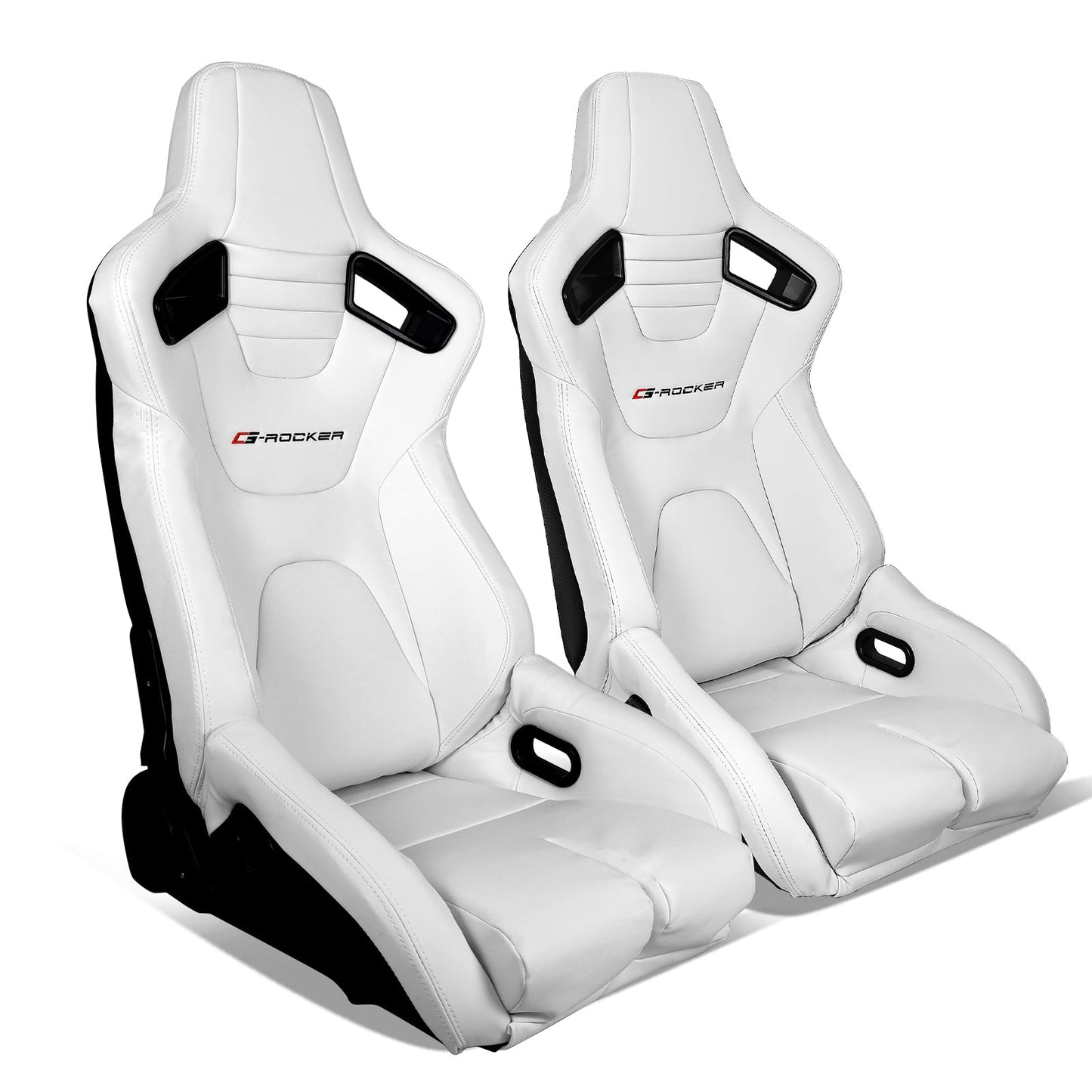 Universal Reclinable Bucket Racing Seat Dual Slider PU Carbon Leather