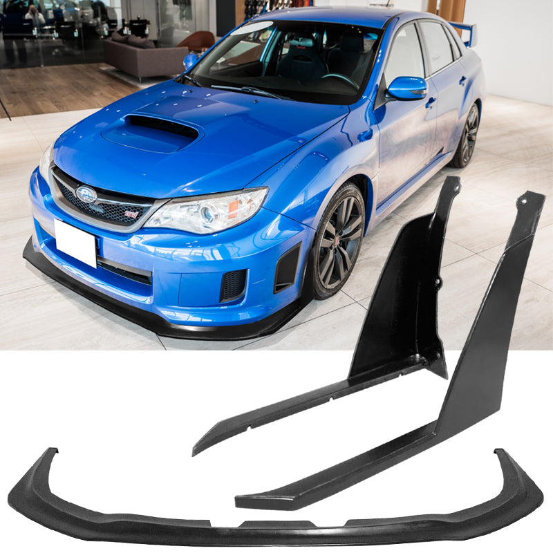 2011-2014 Subaru Impreza WRX STI Front Bumper Lip Front Winglets PU