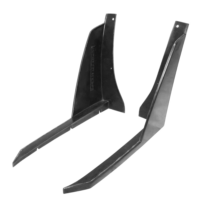 2014-2016 Scion TC Unpainted Black Front Bumper Lip Front Winglets PU