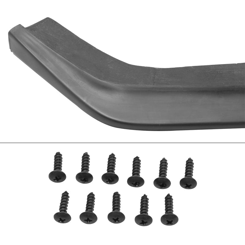 2013-2016 Subaru BRZ Black Front Bumper Lip Splitters Winglets 2PCS PU