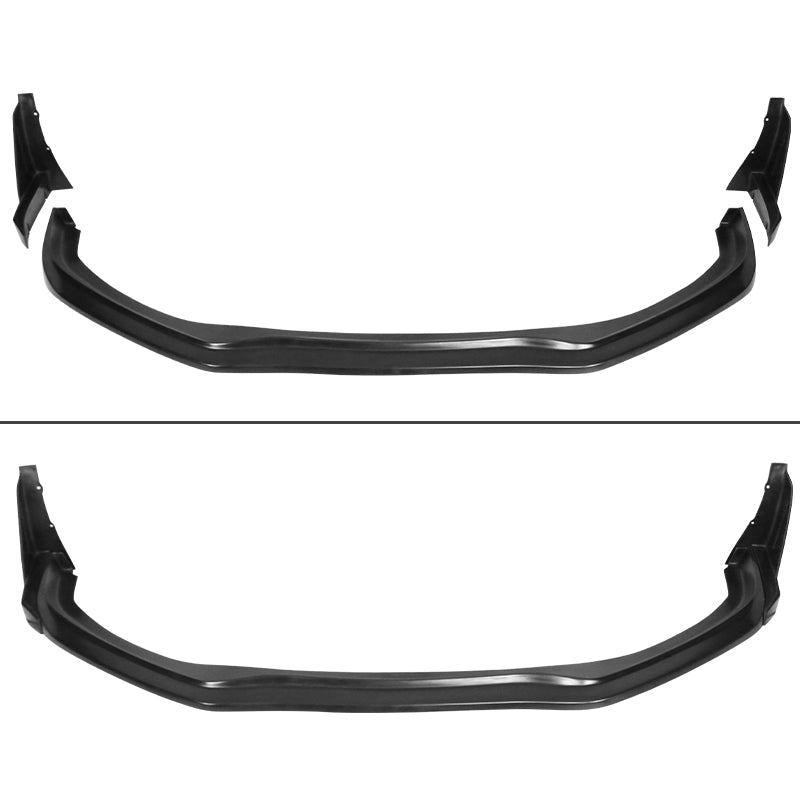 2017-2020 Toyota 86 CS Style Black Front Bumper Lip Front Winglets PU