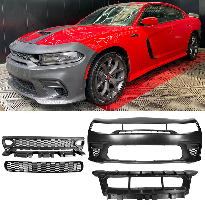 2015-2023 Dodge Charger Widebody SRT Front Bumper Kits Unpainted PP