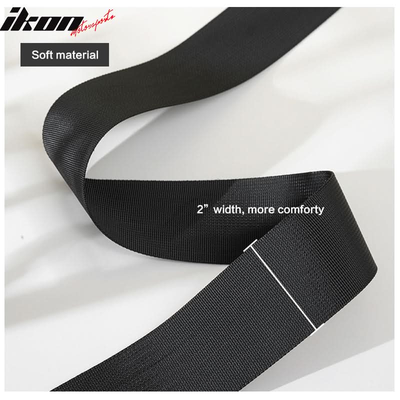5 Point Black Go-kart UTV ATV Racing Harness Buckle Seat Belt Nylon