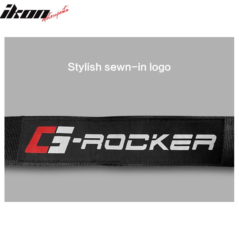 6 Point Black Go-kart UTV ATV Racing Harness Buckle Seat Belt Nylon