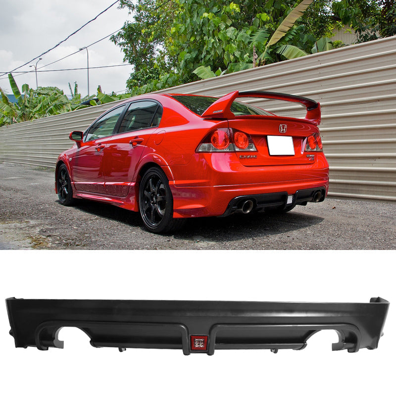 2006-2011 Honda Civic Mugen RR Style Red 3rd Brake Light Rear Diffuser