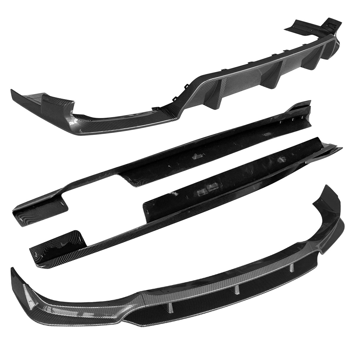 Fits 20-23 G06 X6 M Sport IKON CF Print Front Rear Lip Side Skirt
