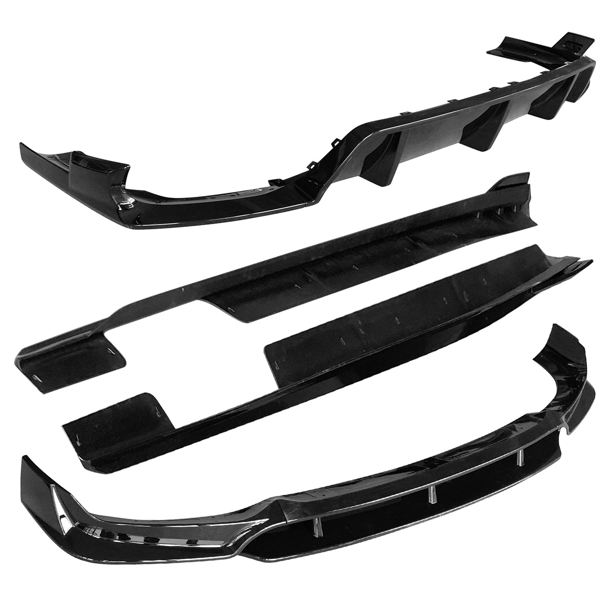 Fits 20-23 G06 X6 M Sport IKON Gloss Black Front Rear Lip Side Skirt