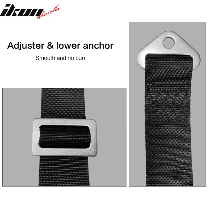 Universal Brown Racing Seat with Dual Slider 6 Point Cam-lock Belt PU