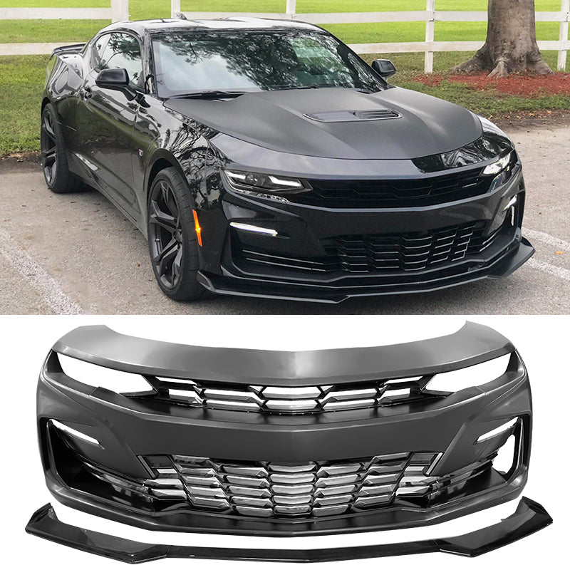 2019-2024 Chevrolet Camaro 19 SS Style Unpainted Front Bumper Cover