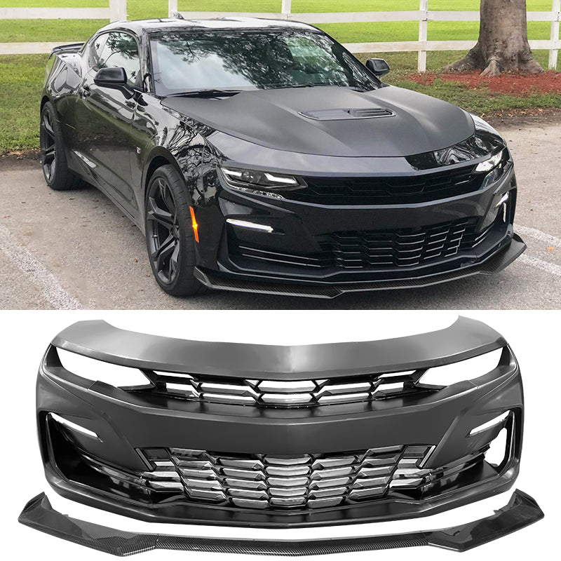2019-2024 Chevrolet Camaro 19 SS Style Unpainted Front Bumper Cover