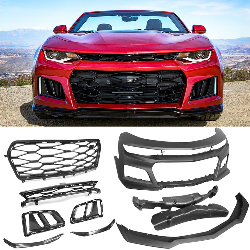 2019-2024 Chevy Camaro LS LT1 Unpainted ZL1 Style Front Bumper Cover
