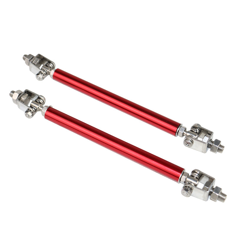 Honda Civic 62"-66" 3PCS B Style Black Front Lip with Strut Rods