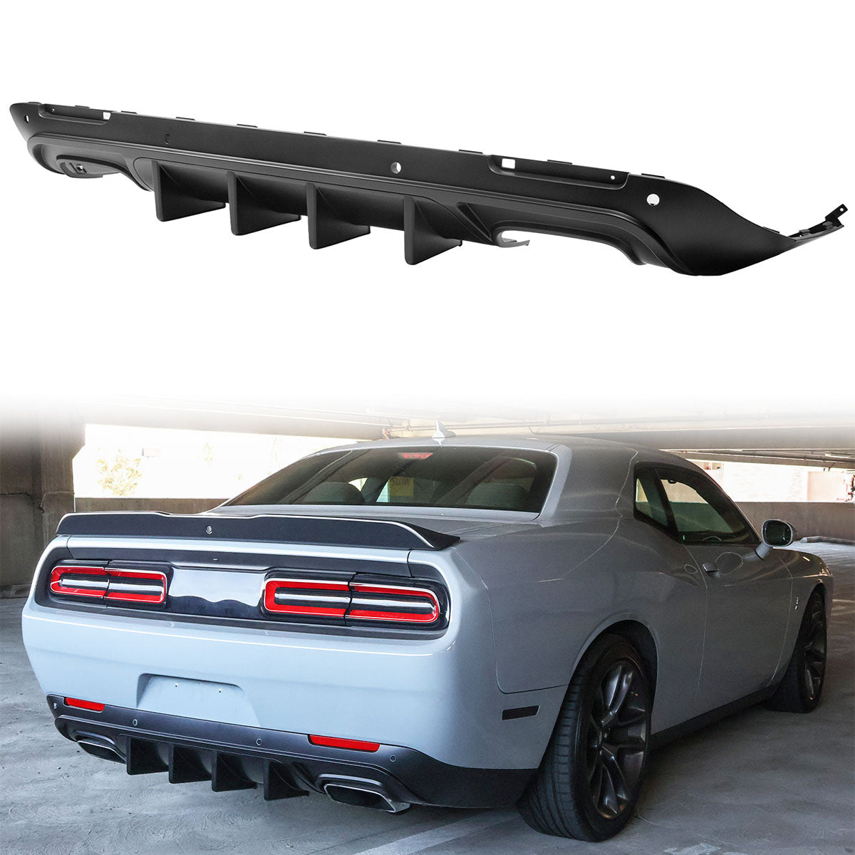 2015-2024 Dodge Challenger IKON Rear Bumper Diffuser PP