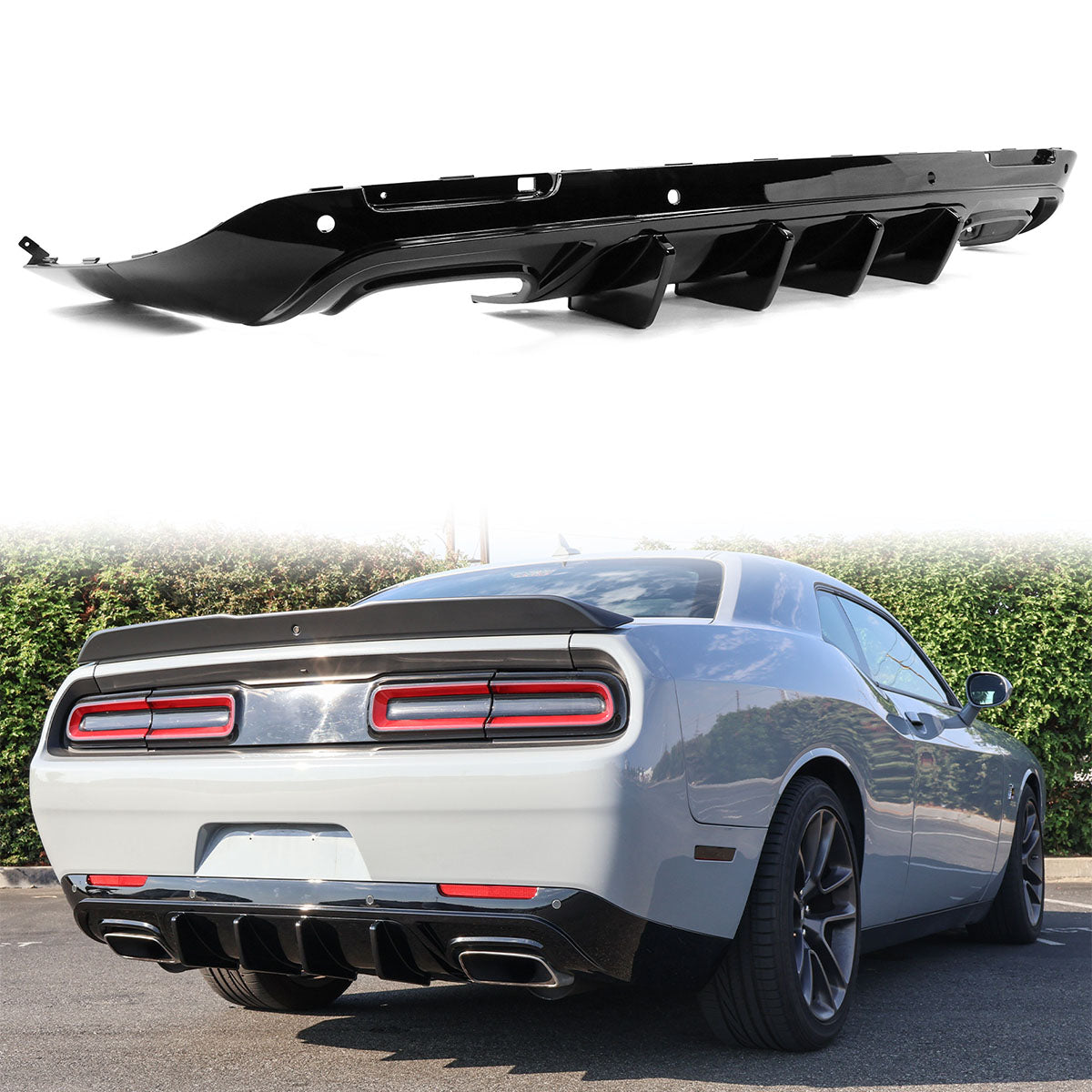 2015-2024 Dodge Challenger IKON Rear Bumper Diffuser PP
