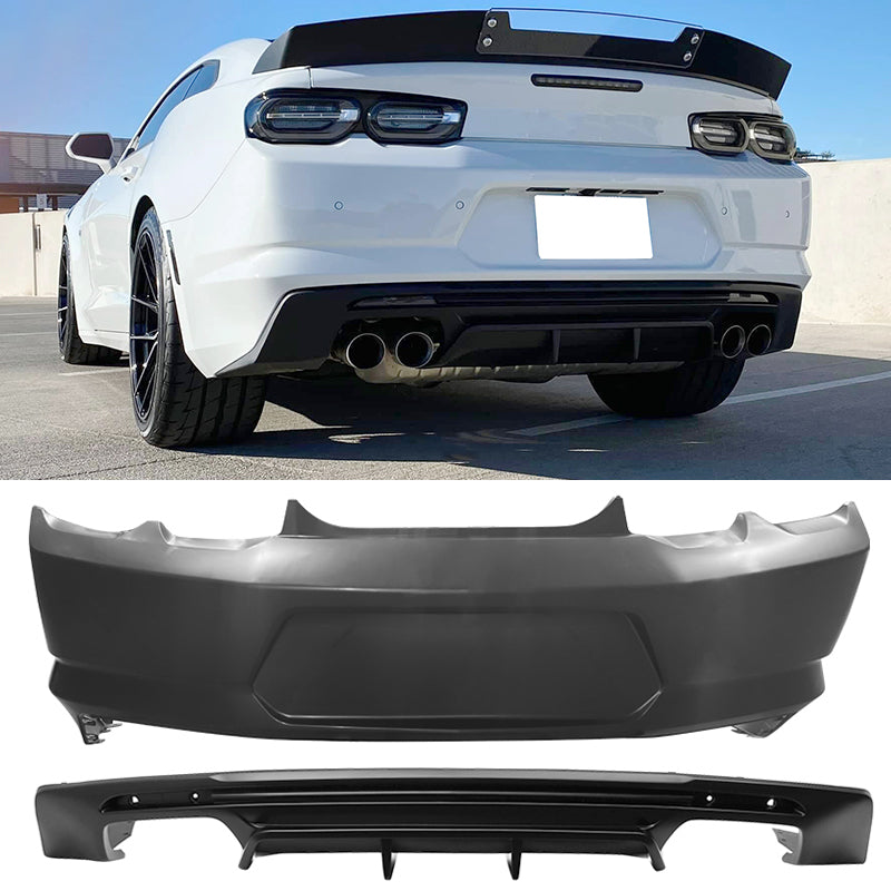 2019-2024 Chevy Camaro OE Style Replacement Rear Bumper Cover Diffuser