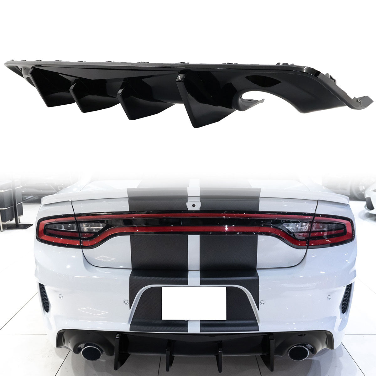 2020-2023 Charger Widebody Rear Diffuser 2PCS PP